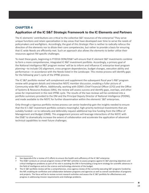 IC S&T STRATEGIC PLAN