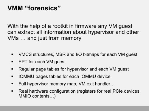 Attacking Hypervisors via Firmware and Hardware