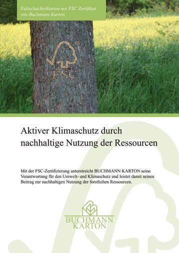 Buchmann Karton - FSC-Flyer