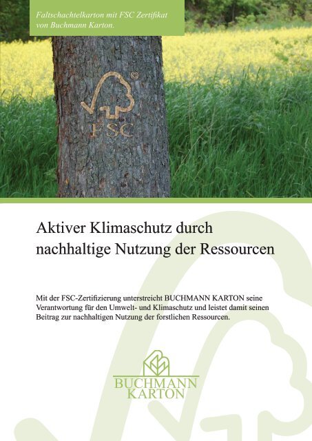 Buchmann Karton - FSC-Flyer