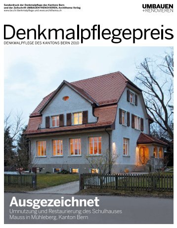 Denkmalpflegepreis 2010