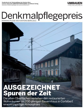 Denkmalpflegepreis 2013