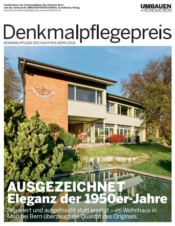 Denkmalpflegepreis 2014