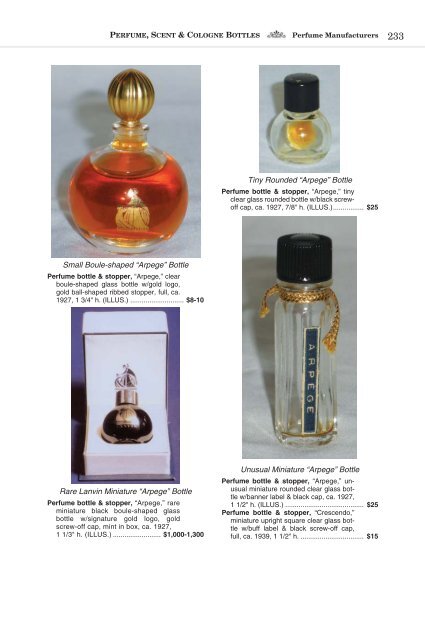 Perfume Bottles