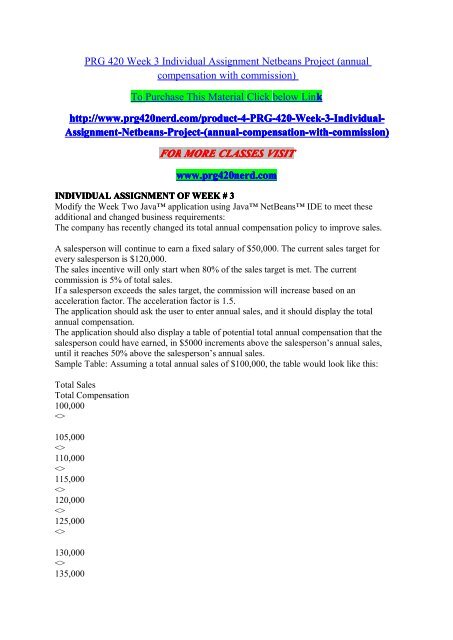 prg420week1 Images High Quality Grahic PRG 420 Week 3 Individual Assignment Netbeans Project (annual ...
