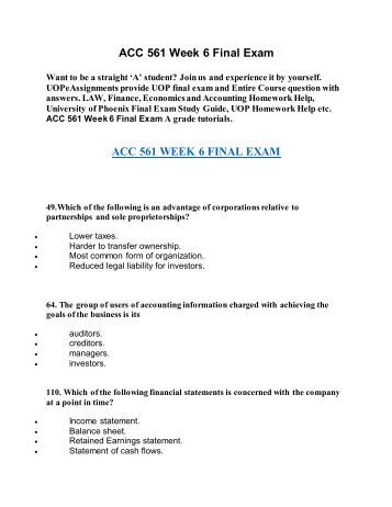 Homework help for uop
