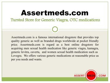 AssertMeds The most Leading Online Pharmacy