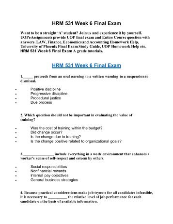 Homework pay for uop