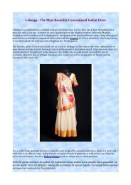 Lehenga - The Most Beautiful Conventional Indian Dress.pdf