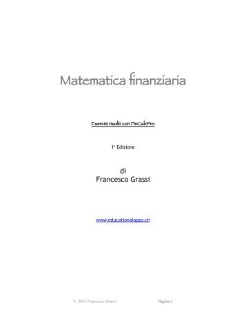 Matematica finanziaria