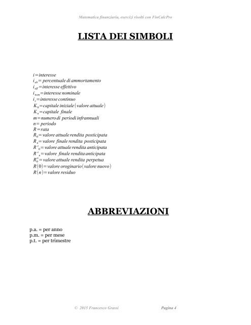 Matematica finanziaria