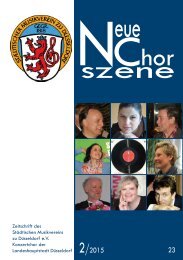 NeueChorszene 23 - Ausgabe 2/2015