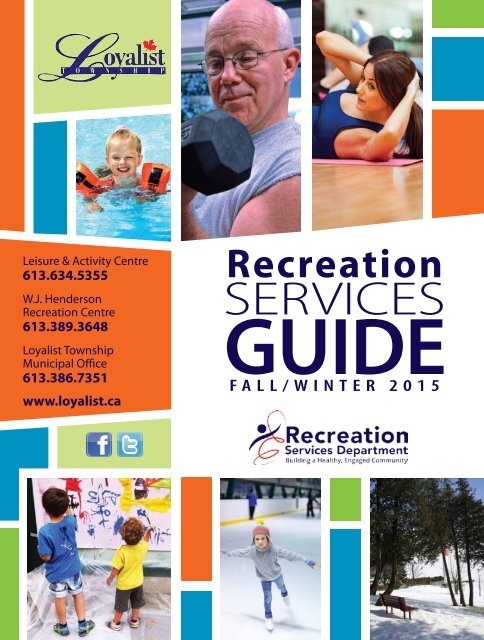 Loyalist Township Fall & Winter Recreation Services Guide