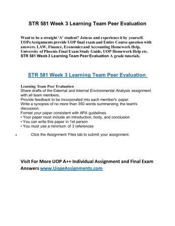 Homework help week number