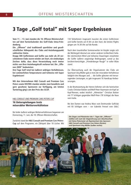 Magazin als Download - Golf Club Unna-Fröndenberg e.V.