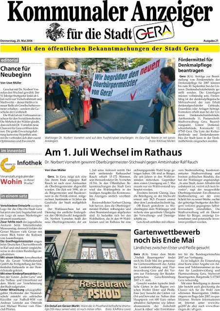 Ausgabe 21 Stadt Gera
