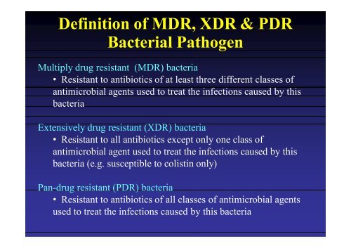 MDR Bacterial Infections Our Treatment Option