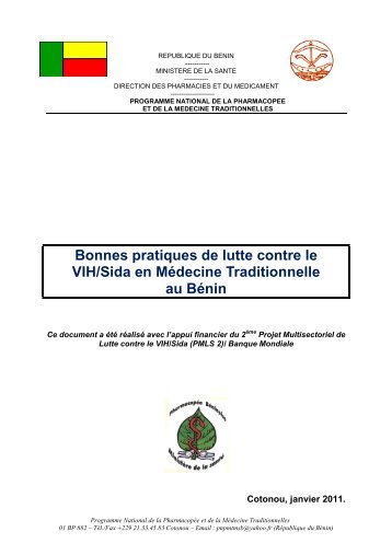 Bonnes Pratiques de lutte contre le VIH en MÃ©decine Traditionnelle ...