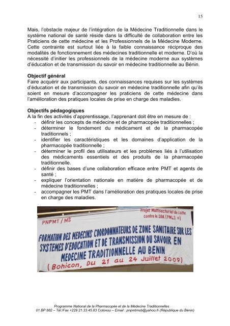 Bonnes Pratiques de lutte contre le VIH en MÃ©decine Traditionnelle ...