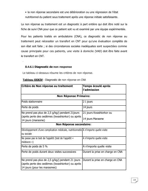 PROTOCOLE NATIONAL DE PRISE EN CHARGE DE LA MALNUTRITION AIGUE