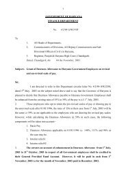 GOVERNMENT OF HARYANA FINANCE DEPARTMENT No. 4/2/98 ...