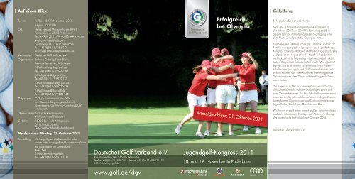Erfolgreich bei Olympia - Golf.de