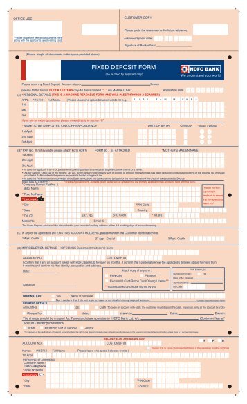 Application for renewal of bank guarantee / Fixed deposit Application for renewal of bank guarantee / Fixed deposit