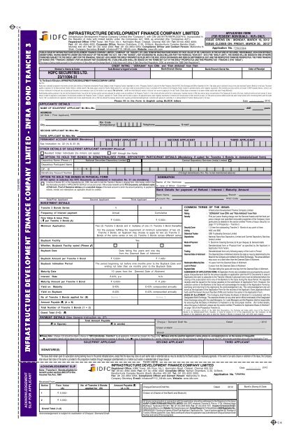 Idfc Application Form 13 3 2012 P65 Hdfc Bank