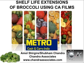 OF BROCCOLI USING CA FILMS