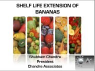 SHELF LIFE EXTENSION OF BANANAS