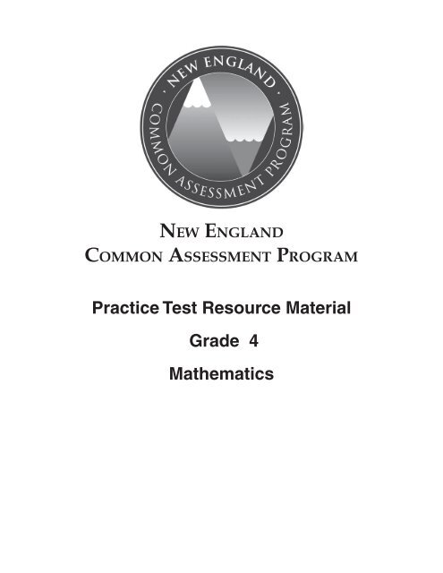 Practice Test Resource Material Grade 4 Mathematics