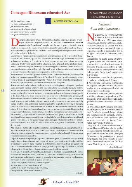 N. 4 - Aprile 2002 - Parrocchia di Chiari