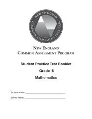 Student Practice Test Booklet Grade 6 Mathematics