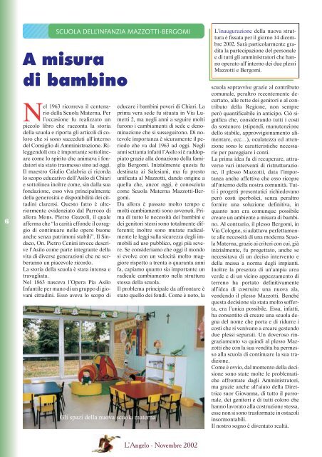 N. 9 - Novembre 2002 - Parrocchia di Chiari