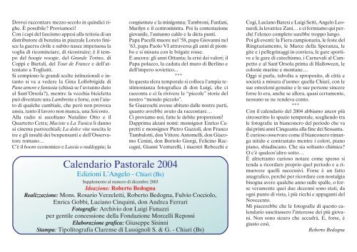 Calendario 2004_V10.vp - Parrocchia di Chiari