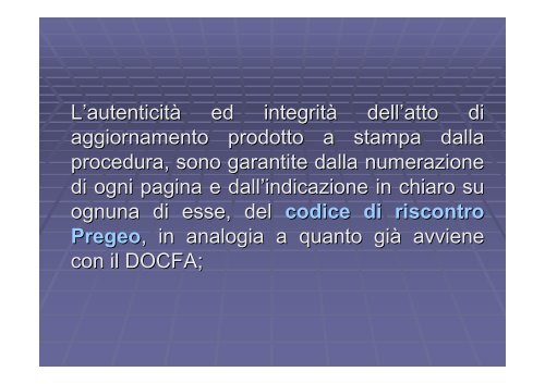 ATTIVAZIONE PROCEDURA PREGEO-9 TIPI MAPPALI