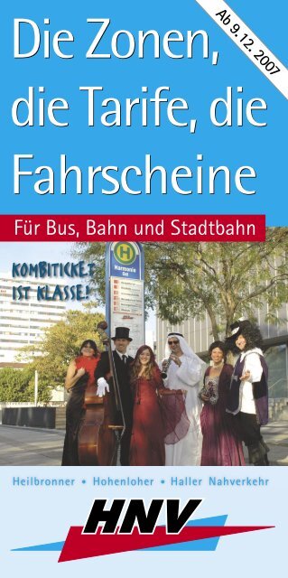 Die Zonen, die Tarife, die Fahrscheine - HNV - Heilbronner ...