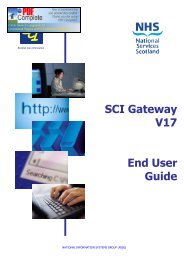 SCI Gateway V17 End User Guide - SCI - Scottish Care Information