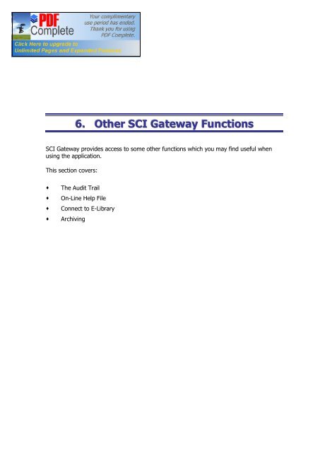 SCI Gateway V17 End User Guide - SCI - Scottish Care Information