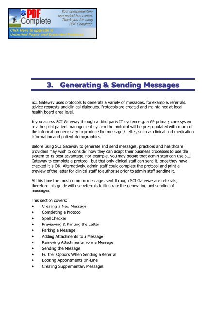 SCI Gateway V17 End User Guide - SCI - Scottish Care Information