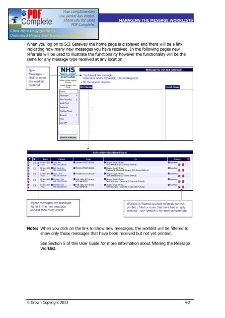 SCI Gateway V17 End User Guide - SCI - Scottish Care Information