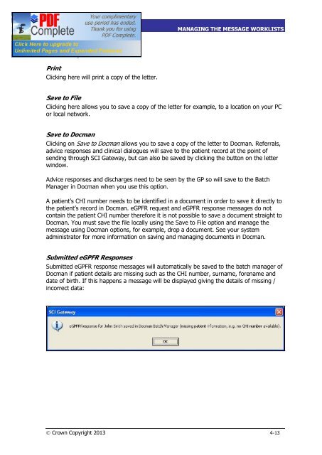 SCI Gateway V17 End User Guide - SCI - Scottish Care Information