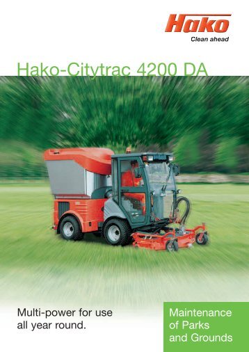 Leaflet Hako City Cleaner Citytrac 4200 DA