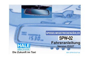 Fahreranleitung - HALE electronic GmbH