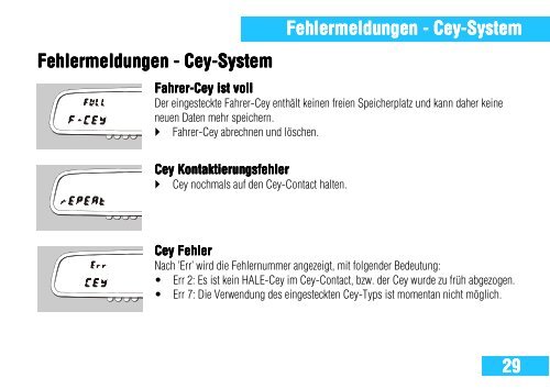 Fahreranleitung - HALE electronic GmbH