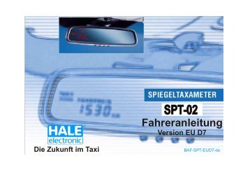 Fahreranleitung - HALE electronic GmbH