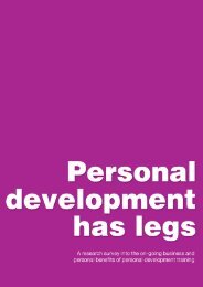 PERSONAL DEVELOPMENT HAS LEGS