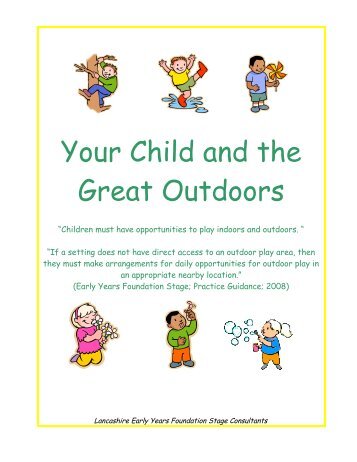Your Child and the Great Outdoors