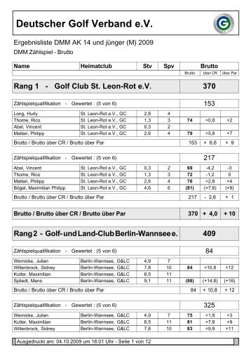 Deutscher Golf Verband e.V.