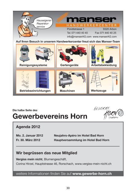 Mitteilungsblatt 06/2011 - in der Gemeinde Horn